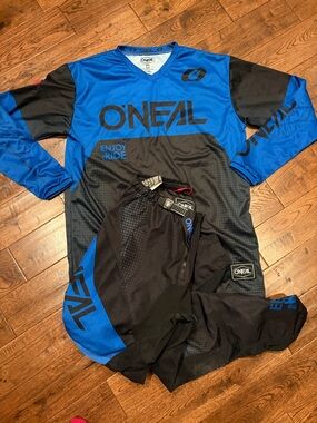 O'NEAL Men's Blue and Black MX Jersey & Pants Set
